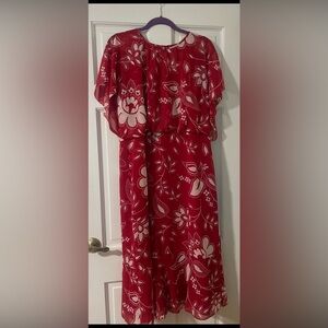 Ann Taylor Vibrant Red Dress